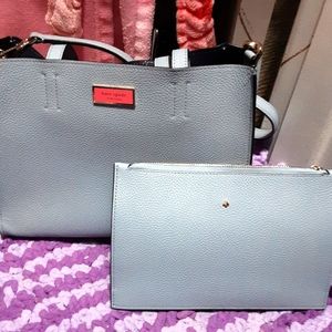 Kate Spade Blue Purse with Pouch